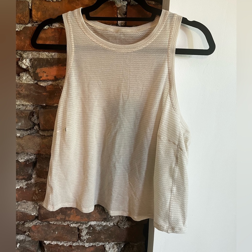 Lululemon Run and Train racerback tank size 12 opal